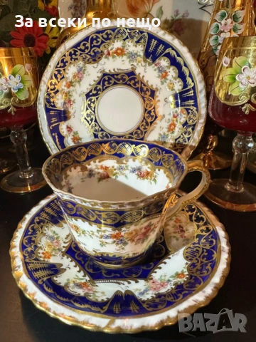 Edwardian Crown Staffordshire England  Circa 1907 - великолепен, и уникално красив Код P1888, снимка 7 - Декорация за дома - 53332078