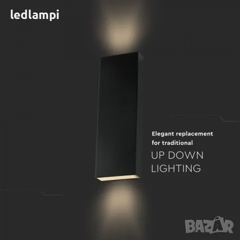 LED Стенен Осветител 8W Неутрално Бяла Светлина IP65, снимка 2 - Лампи за стена - 50110912