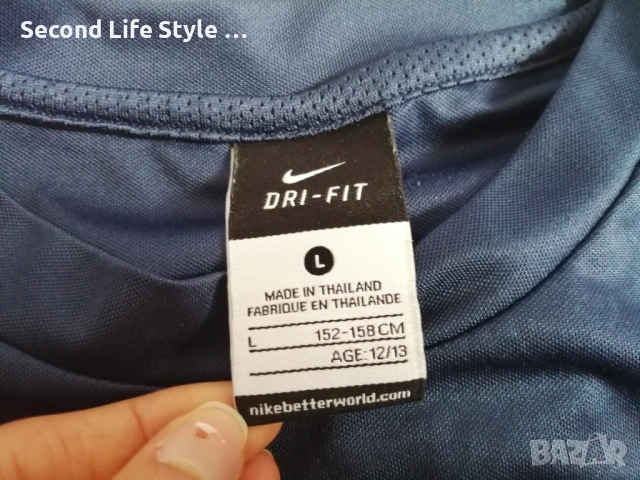 Nike DRI-FIT оригинална момчешка тениска р-р L - за 12-13 годишни, ръст около 152-158 см, снимка 8 - Детски тениски и потници - 54097958