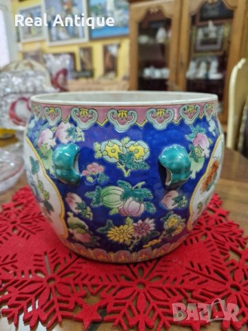Уникална рядка антикварна колекционерска китайска купа , снимка 5 - Антикварни и старинни предмети - 42210962