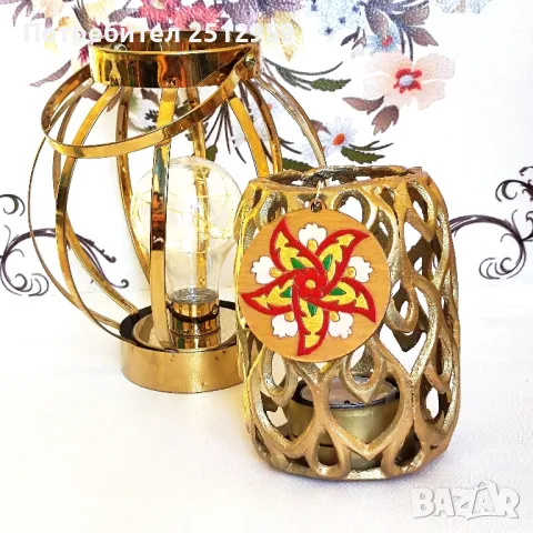 Свещник с Мандала, снимка 3 - Декорация за дома - 48425259