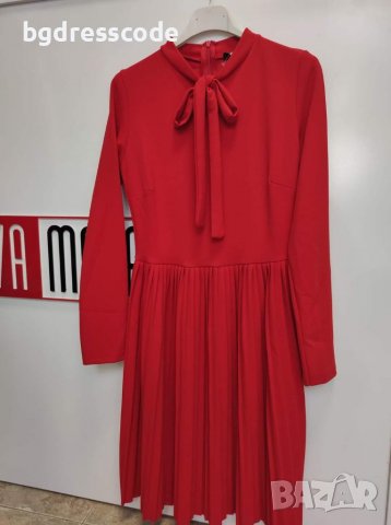 Червена рокля Солей ❤️, снимка 2 - Рокли - 38976797