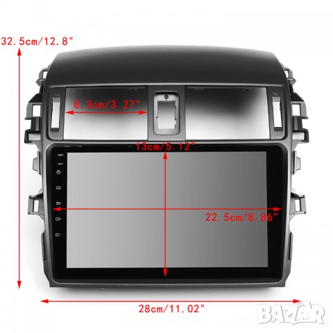 Мултимедия за за Toyota Corolla 2008-2013, 1+32G, снимка 5 - Аксесоари и консумативи - 39327857