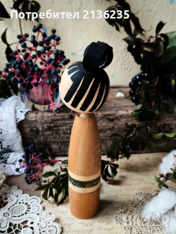 Японска кукла Kokeshi, снимка 4 - Колекции - 51991322