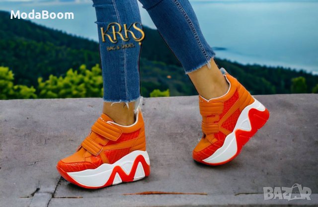 Стилни дамски обувки на платформа , снимка 8 - Маратонки - 42929712