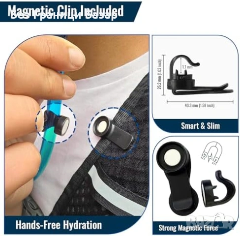 Нов воден Хидратиращ мехур 1.5L Резервоар за вода TPU против течове за раница, снимка 4 - Други спортове - 53886859