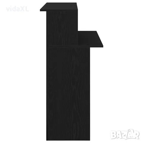 vidaXL Рецепционно бюро черно 100x50x103,5 cm Инженерна дървесина, снимка 6 - Бюра - 56148291