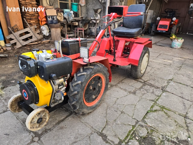 Мотоблок с адаптер