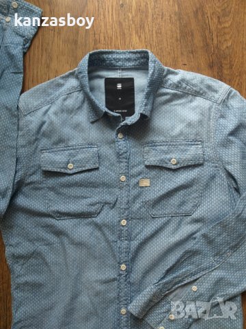 g-star landoh shirt - страхотна мъжко риза КАТО НОВА, снимка 7 - Ризи - 40727012