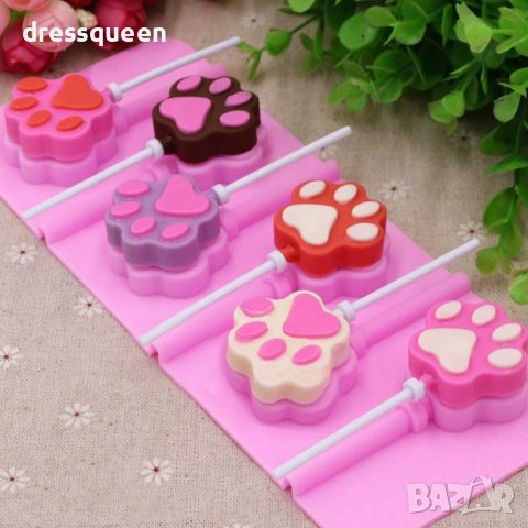 3810 Силиконова форма с лапички за близалки, снимка 7 - Форми - 38909812