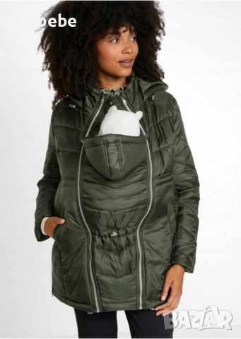 Ново зимно яке за бременни и бебеносене Bonprix размер S 36, снимка 3 - Якета - 53030991