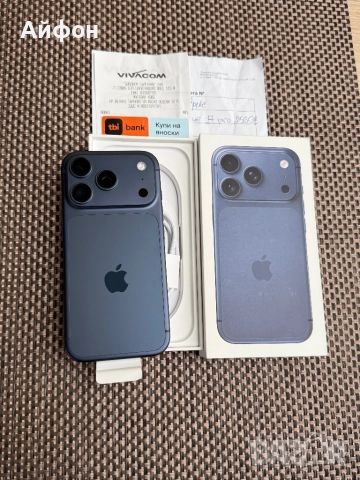 НОВ! 256Gb *ЛИЗИНГ* iPhone 17 Pro Deep Blue Айфон Гаранция, снимка 1