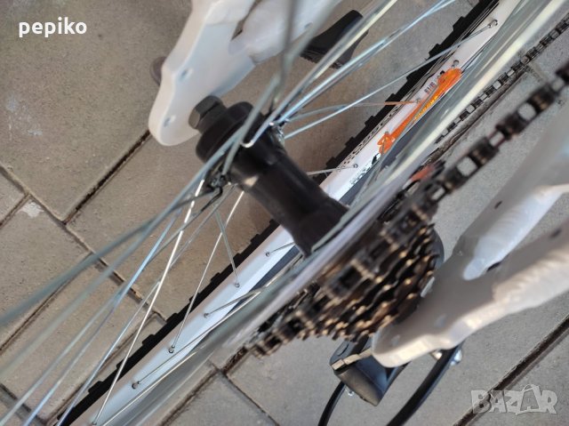 Продавам колела внос от Германия алуминиев юношески велосипед ALISSA CROSS 24 цола преден амортисьор, снимка 13 - Велосипеди - 35426221