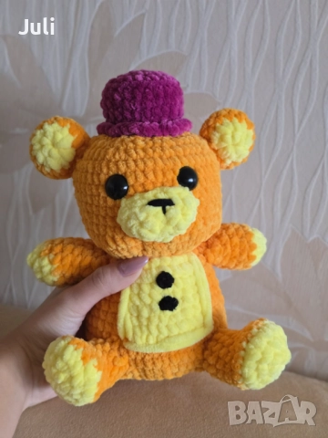 Ръчно плетено на една кука Мече, снимка 6 - Други - 52220716