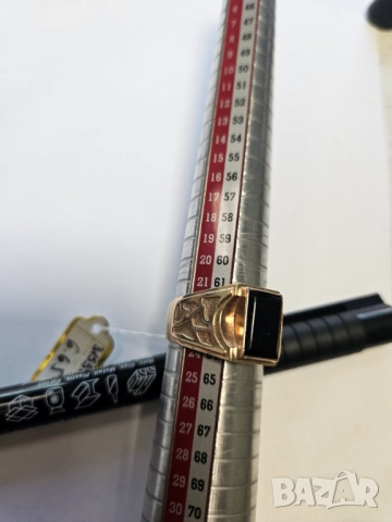 Златен Мъжки пръстен 585/14 к 6.65гр, снимка 2 - Пръстени - 51498457