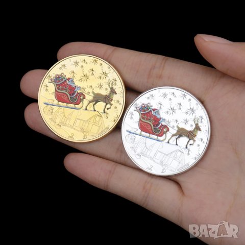 креативен подарък дядо Коледа късмет за дете монета  сувенир , снимка 2 - Други стоки за дома - 38671140