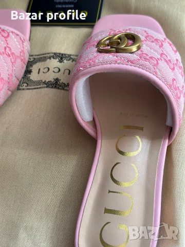 Чехли Gucci номер 38  , снимка 2 - Чехли - 53998592