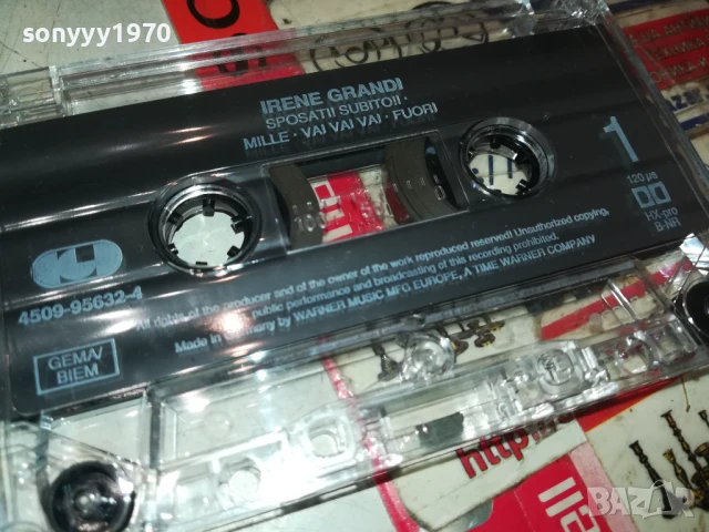 IRENE GRANDI-ORIGINAL TAPE 1508250812, снимка 8 - Аудио касети - 51372150