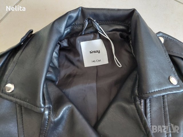 Кожено яке - размер 140-146, снимка 2 - Детски якета и елеци - 38121637