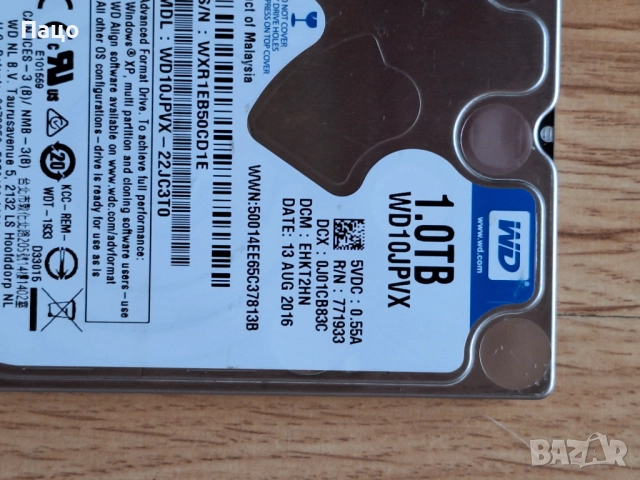 WD 1TB/460 дни/тестван