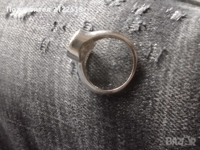дамски сребърен пръстен, снимка 3 - Пръстени - 49210682