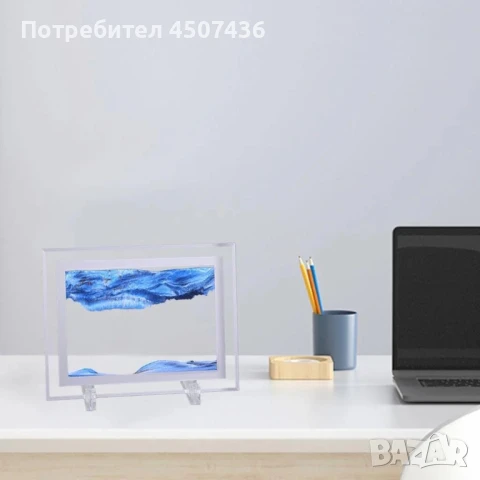 Стъклен пясъчен арт-Стояща динамична 3D картина с движещ се пясък, декорация за дома и офис , снимка 15 - Декорация за дома - 50797195