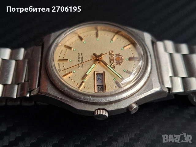 Vintage Orient Automatic 21 jewels- Ориент автоматик 21 камъка , снимка 7 - Мъжки - 54360013