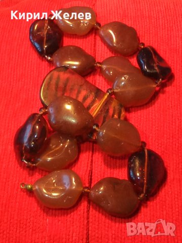 СТАРА ВИНТИДЖ ОГЪРЛИЦА КОЛИЕ от ТОПЕН КЕХЛИБАР КАТАЛИН 15039, снимка 15 - Антикварни и старинни предмети - 30695278