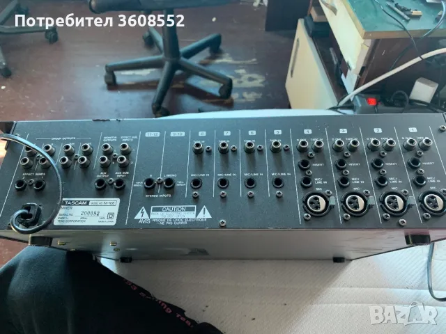 Продавам миксер Tascam M108, снимка 2 - Ресийвъри, усилватели, смесителни пултове - 49036488