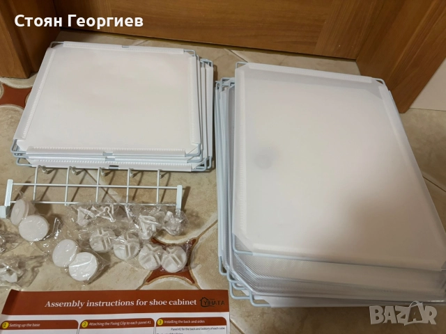 Чисто нов шкаф за обувки YIHATA 32×12×42cm, снимка 3 - Шкафове - 52743539