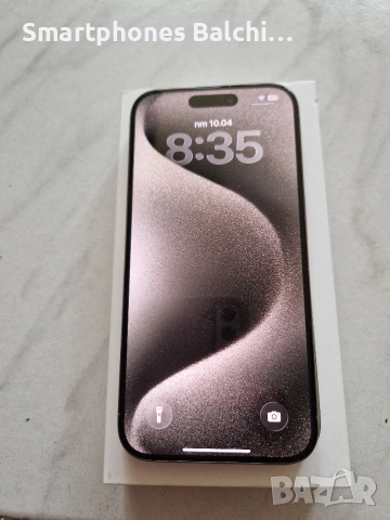 iPhone 15 Pro-256gb Natural Titanium , снимка 5 - Apple iPhone - 54194349