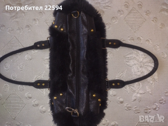 Черна дамска чанта, снимка 6 - Чанти - 54179881