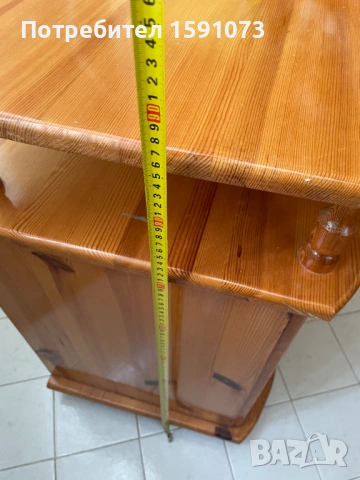 Дървен шкаф витрина масив, снимка 4 - Шкафове - 54322008