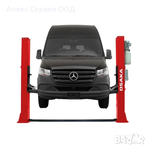 Двуколонен подемник с долна синхронизация модел OSAKA L-2-55DЕ+ , 5.5т, с ел. контри