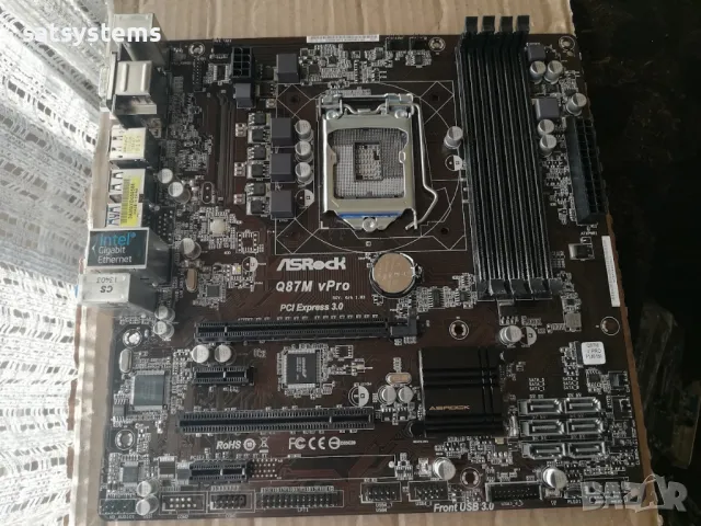 Дънна платка ASRock Q87M vPro Socket LGA1150, снимка 4 - Дънни платки - 47704863