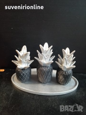 Декоративен комплект ананас, снимка 3 - Декорация за дома - 35421820