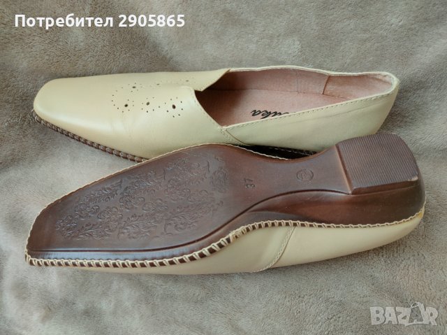 Нови кожени български обувки, снимка 3 - Дамски ежедневни обувки - 42299923
