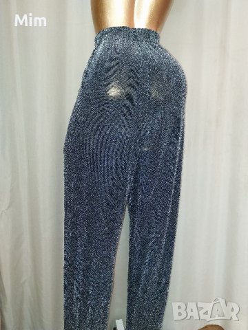 MONKI M/XXL  Клин от еластичен сребрист брокат, снимка 5 - Клинове - 42440565