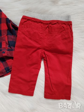 Червен панталон early days 3-6 месеца