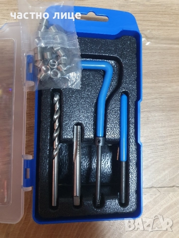 Комплект за поправка на повредена резба М 6×1, снимка 5 - Други инструменти - 51555963