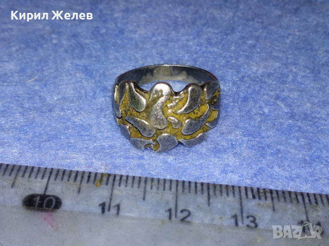 КРАСИВО ОРНАМЕНТИРАН СРЕБЪРЕН ПРЪСТЕН ОКСИДИРАНО СРЕБРО ВИСОКА ПРОБА РЪЧНА СТАРА ИЗРАБОТКА 43796, снимка 9 - Антикварни и старинни предмети - 44664253