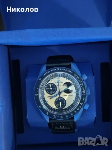 Продавам часовник Swatch x OMEGA Mission to The Super Blue Moonphase, снимка 2 - Мъжки - 55732312