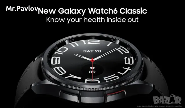 Samsung Galaxy Watch6 Classic 47mm LTE (SM-R965) , снимка 1 - Samsung - 47418591