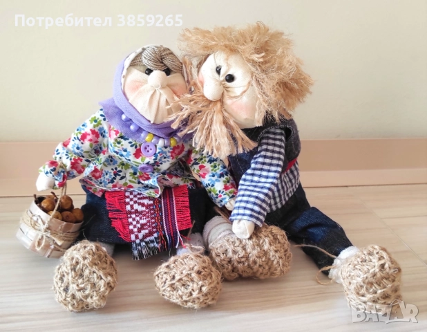 Кукла Баба Марта. Ръчна изработка., снимка 6 - Кукли - 52421044