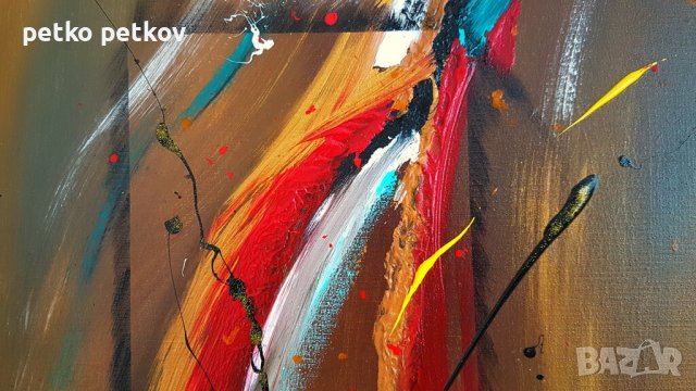 Абстрактна картина Lone, снимка 8 - Картини - 40109443