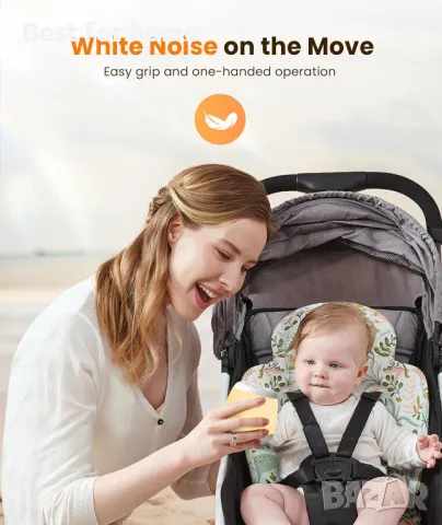 Машина за бял шум  с 24 звука и 8 нощни светлини Dreamegg, снимка 2 - Други - 49645506