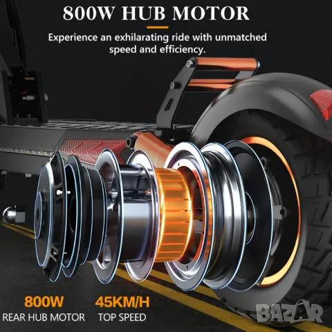 Електрически скутер/тротинетка със седалка iENYRID 800W 12.5AH, снимка 3 - Велосипеди - 46994112