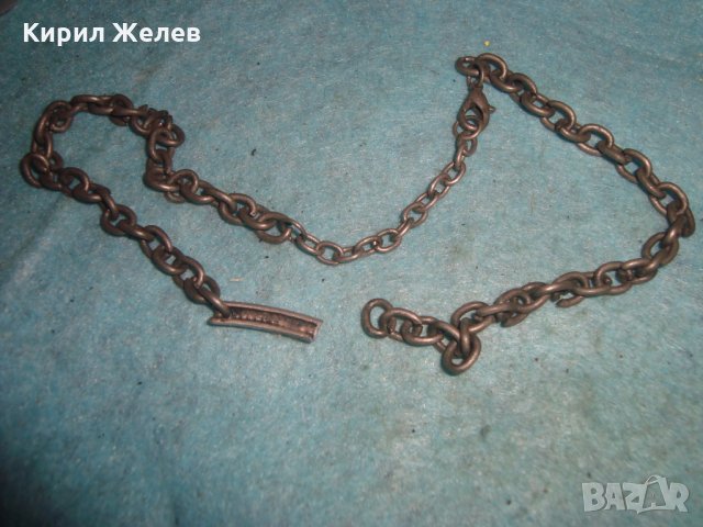 ПОСРЕБРЕНА ЗДРАВА СТОМАНЕНА ВЕРИЖКА СИНДЖИРЧЕ с ПОСРЕБРЕНА или СРЕБЪРНА АРТ ВИСУЛКА 18650, снимка 4 - Колиета, медальони, синджири - 35053741