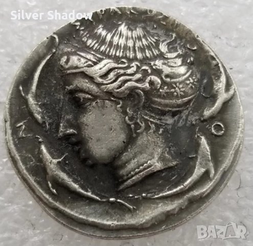 Монета Тетрадрахма от Сицилия III - II в. пр. Хр. - РЕПЛИКА, снимка 1