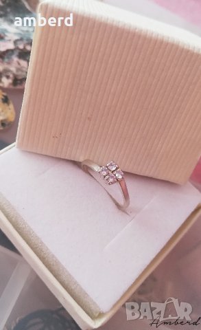 Малко нежно сребърно пръстенче - модел KR013, снимка 4 - Пръстени - 30735905